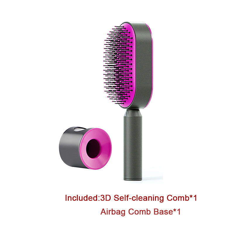 Anti-static Self-Cleaning Hairbrush