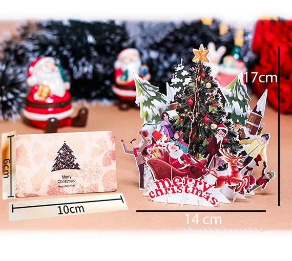 3D Pop-Up Christmas Cards - Festive Greetings with a Magical Twist