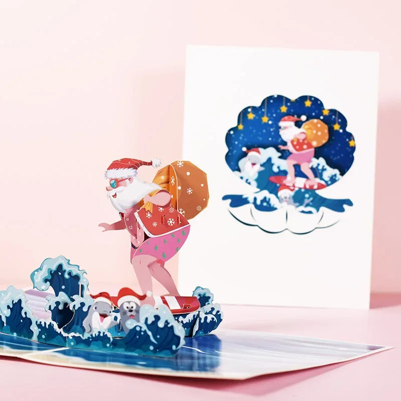 3D Pop-Up Christmas Cards - Festive Greetings with a Magical Twist