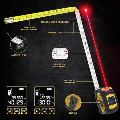REBANB™ 3-in-1 Digital Laser Measuring Tape