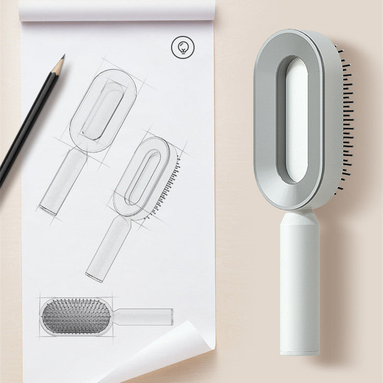 Anti-static Self-Cleaning Hairbrush