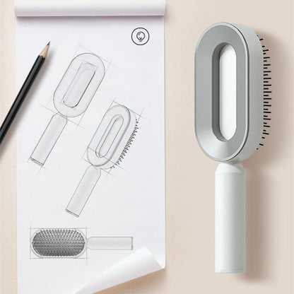 Anti-static Self-Cleaning Hairbrush