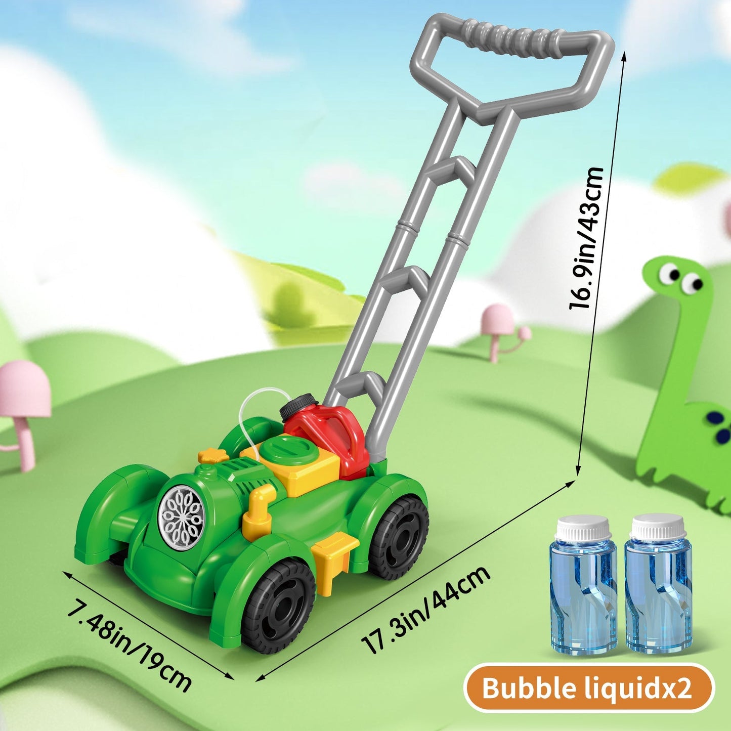 Children's Tank Hand-Pushed Bubble Cart Toy - Electric Rotating Bubble Blower for Outdoor Fun