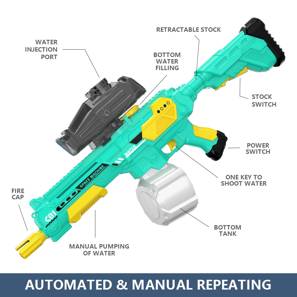 M416 hand self integrated electric water gun large continuous outdoor water play large capacity toy water gun