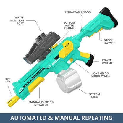 M416 hand self integrated electric water gun large continuous outdoor water play large capacity toy water gun