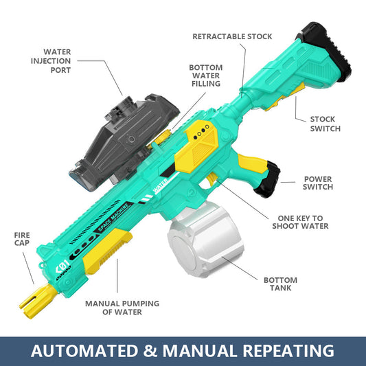 M416 hand self integrated electric water gun large continuous outdoor water play large capacity toy water gun