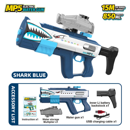 New Model MP5 Fully Automatic Electric Water Gun with Built-in Motor，14+