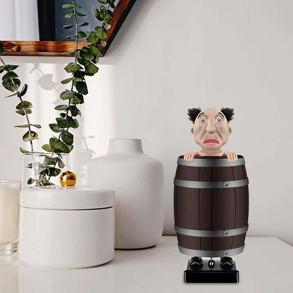 Funny Santa Barrel Box