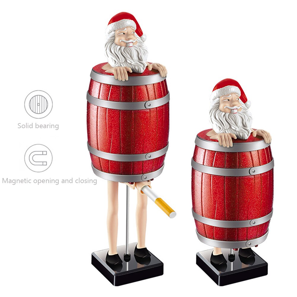 Funny Santa Barrel Box