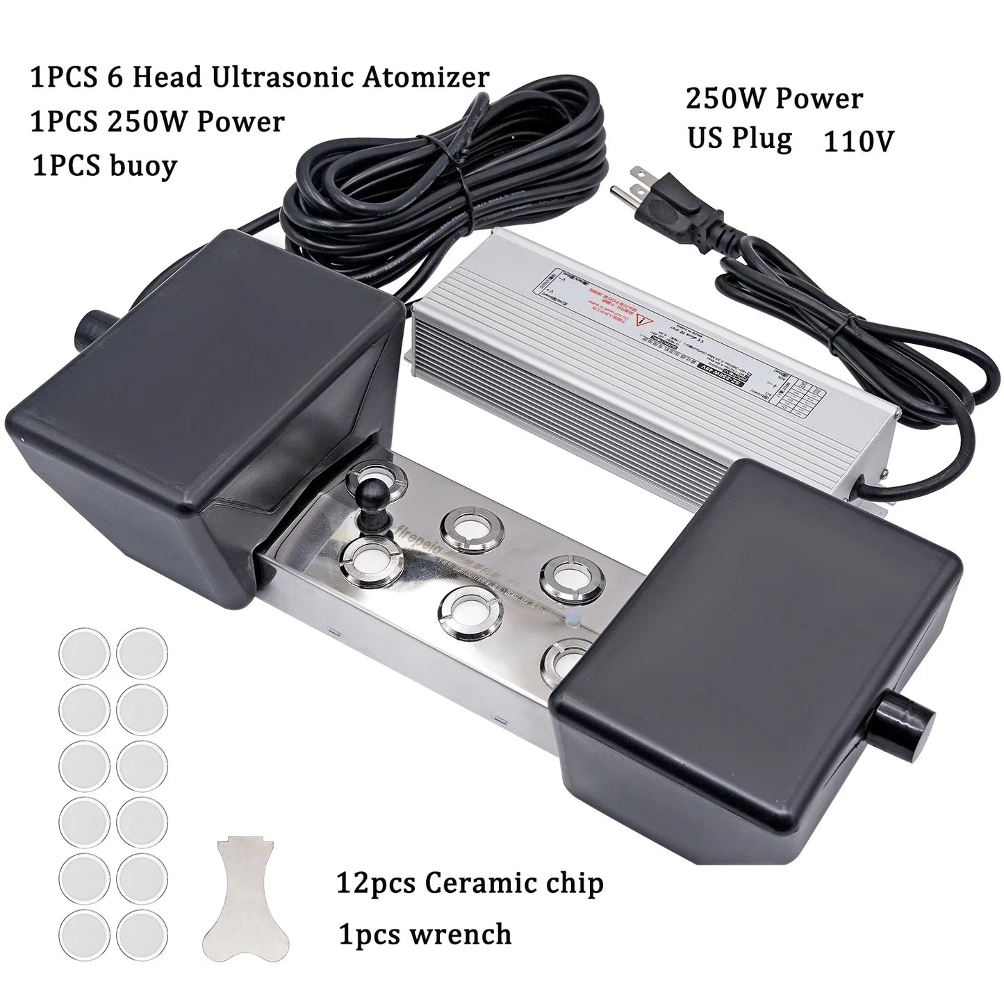 6 Head Ultrasonic Atomizer Humidifier