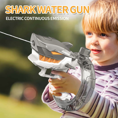 Shark electric water gun Children's toy large capacity summer automatic water gun