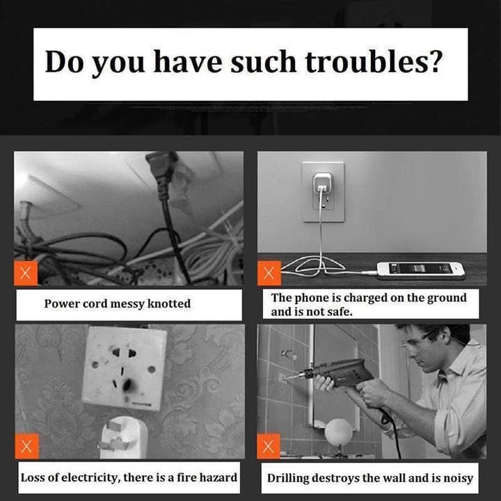 Fashion Socket Strong Hook Set 4PCS°