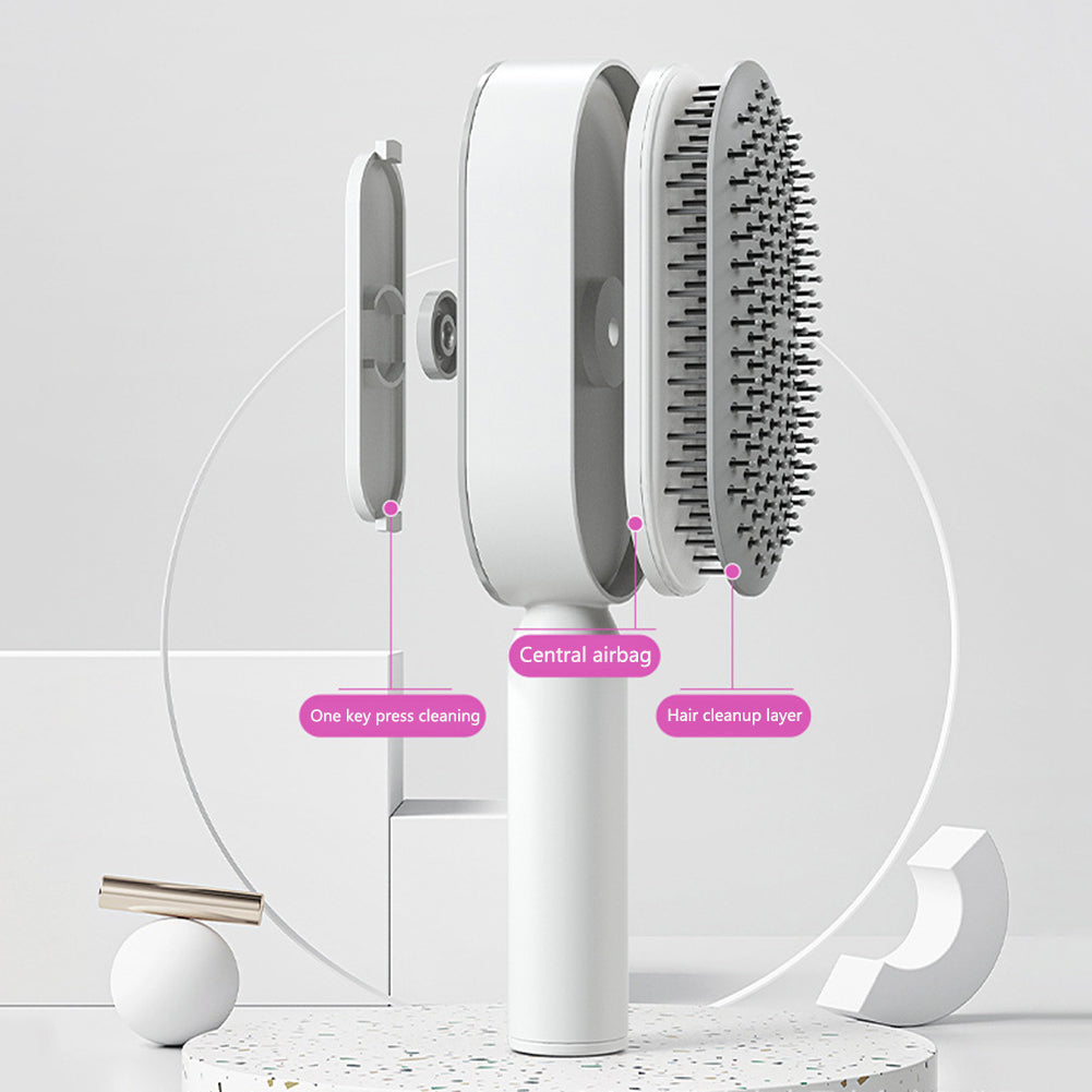 Anti-static Self-Cleaning Hairbrush