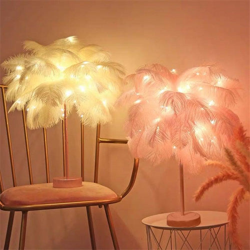 Novelty Feather Night Light - HOW DO I BUY THIS Large Pink