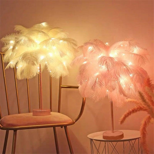 Novelty Feather Night Light - HOW DO I BUY THIS Large Pink